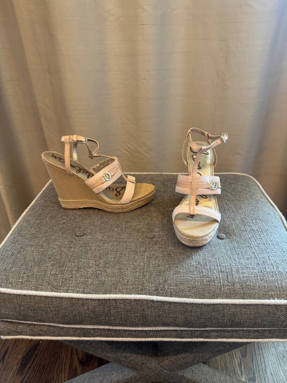 Sam Edelman nude  Espadrille Wedge Sandals